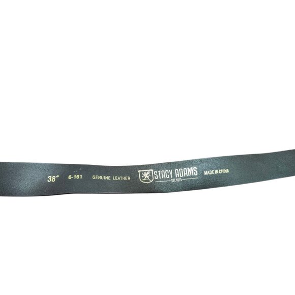 Stacy Adams Men’s Genuine Leather Belt Brown Textured Classic Dress Belt Size 38 - Picture 5 of 6